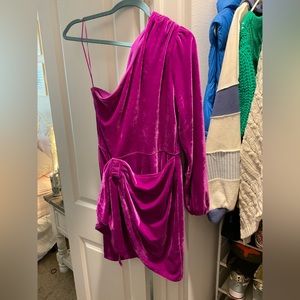 Purple Velvet Dress